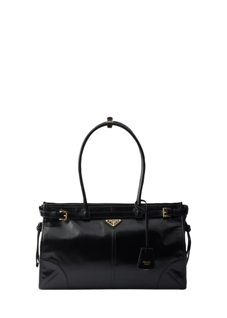 Prada Bonnie Leather Shoulder Bag | Image 1 Prada Bonnie Leather Shoulder Bag | Image 1