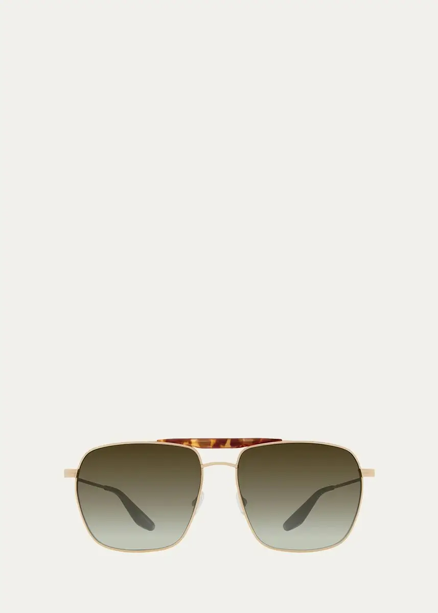 BARTON PERREIRA Men's Bhanot Titanium Aviator Sunglasses | Thumbnail 3 BARTON PERREIRA Men's Bhanot Titanium Aviator Sunglasses | Thumbnail 3