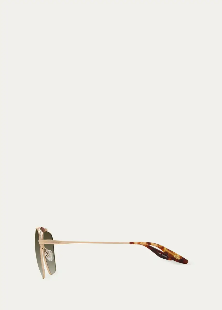 BARTON PERREIRA Men's Bhanot Titanium Aviator Sunglasses | Thumbnail 4 BARTON PERREIRA Men's Bhanot Titanium Aviator Sunglasses | Thumbnail 4