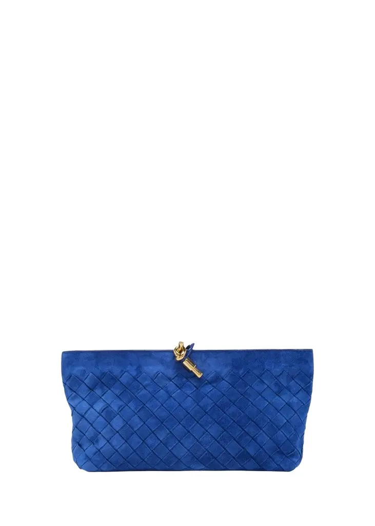Bottega Veneta Andiamo Suede Clutch | Image 1 Bottega Veneta Andiamo Suede Clutch | Image 1