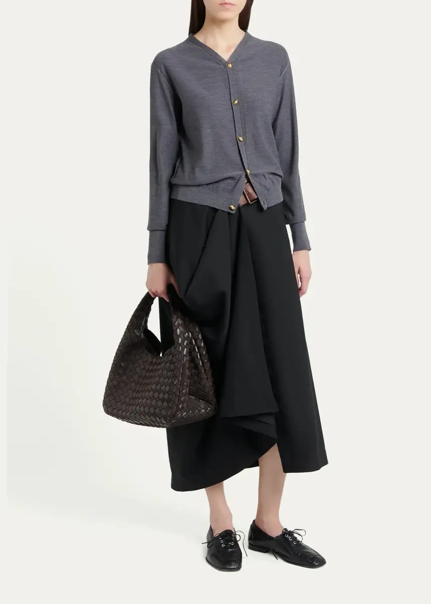 Bottega Veneta Large Campana Large Leather Shoulder Bag | Thumbnail 5