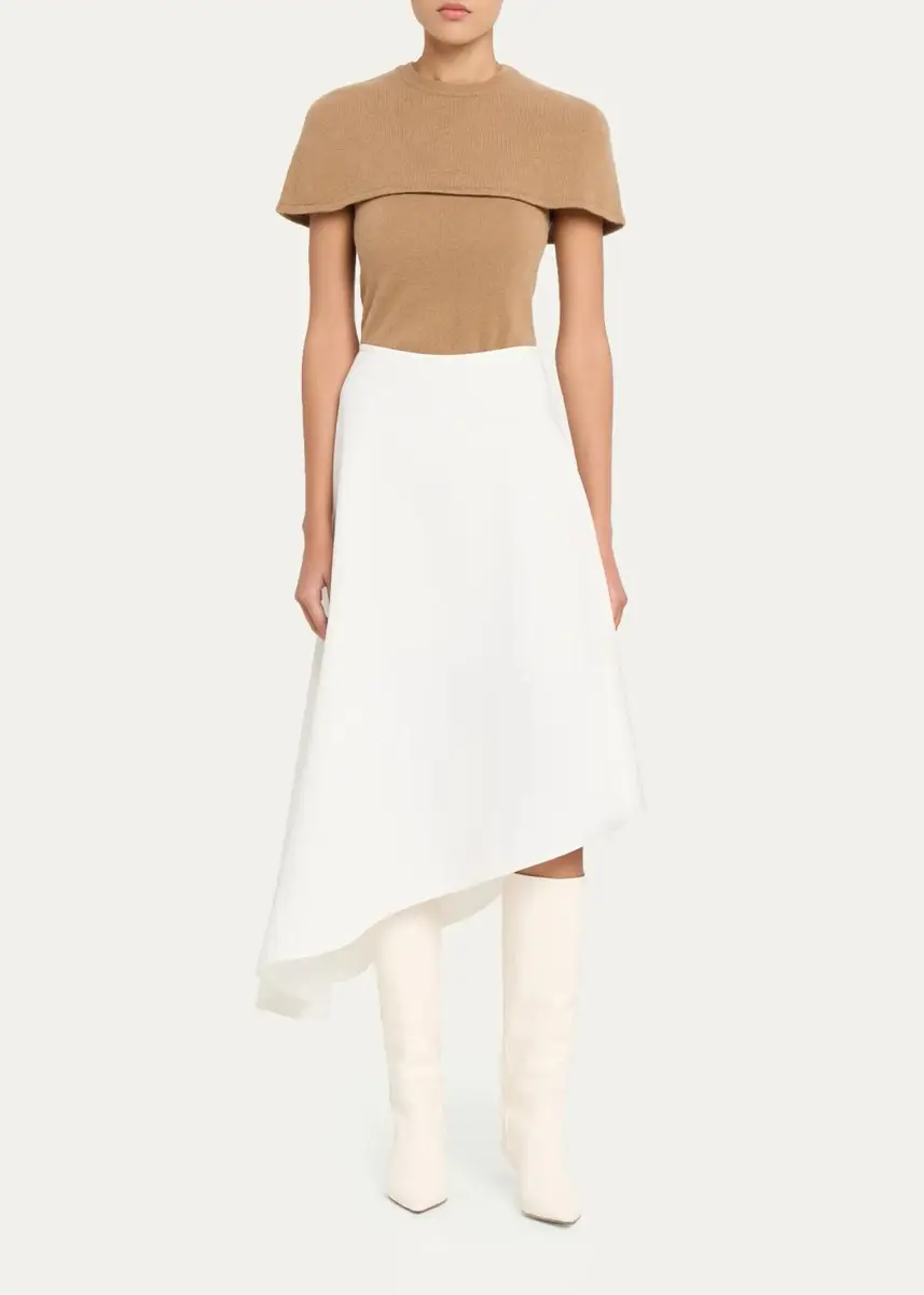 Simkhai Yuki Short-Sleeve Cashmere Cape Top | Thumbnail 2 Simkhai Yuki Short-Sleeve Cashmere Cape Top | Thumbnail 2
