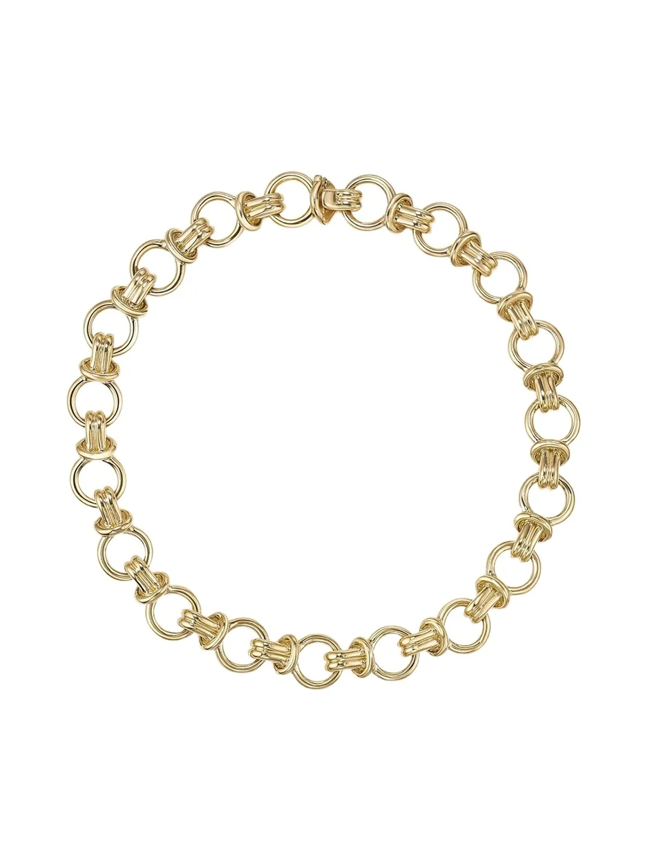 Melissa Kaye 18K Yellow Gold Rocky Bracelet