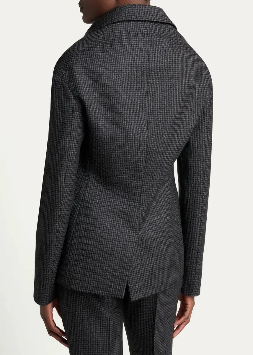 Balenciaga Stola Wool Houndstooth Jacket | Thumbnail 3