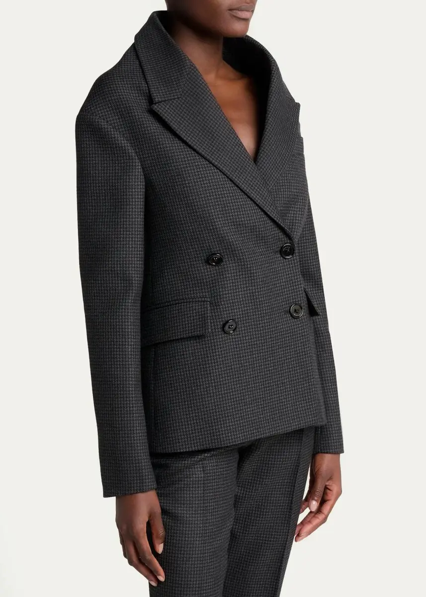 Balenciaga Stola Wool Houndstooth Jacket | Thumbnail 4