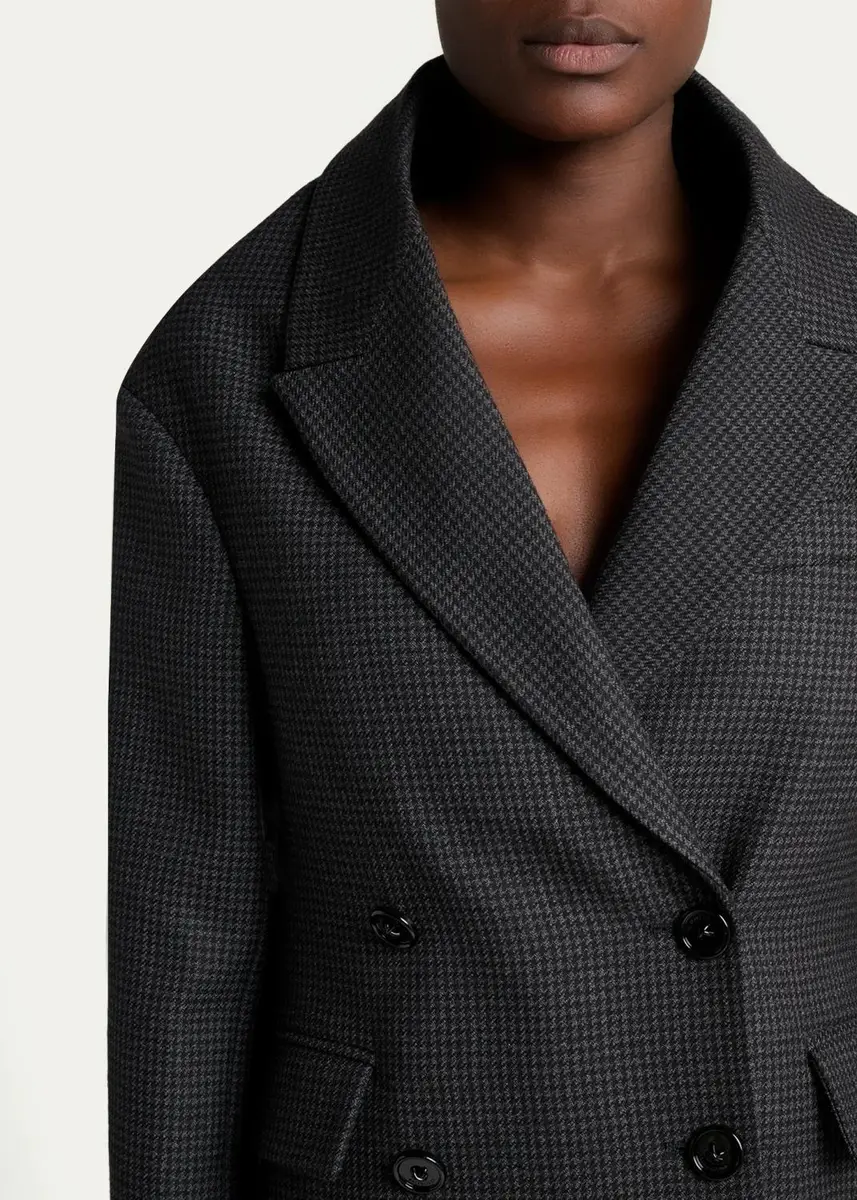 Balenciaga Stola Wool Houndstooth Jacket | Thumbnail 5