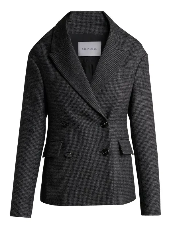 Stola Wool Houndstooth Jacket Stola Wool Houndstooth Jacket