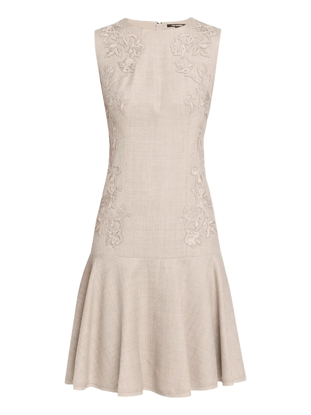 Kobi Halperin Tate Wool Drop-Waist Knee-Length Dress