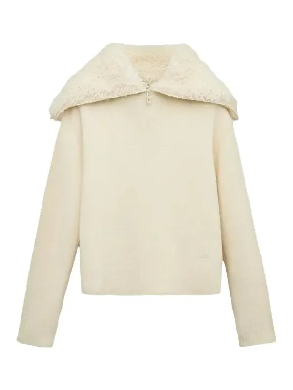 Knit Zip-Up Sweater