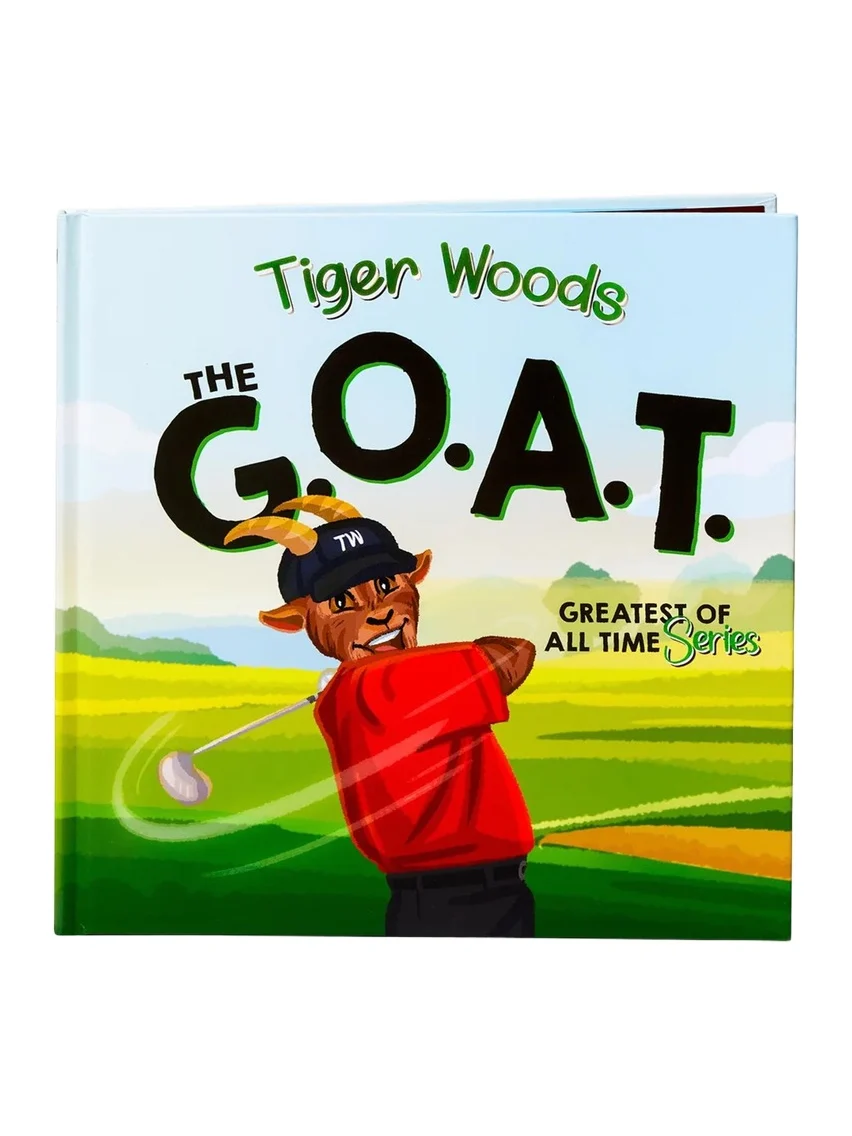 The Goat Academy "Tiger Woods, The GOAT" Hardcover Book