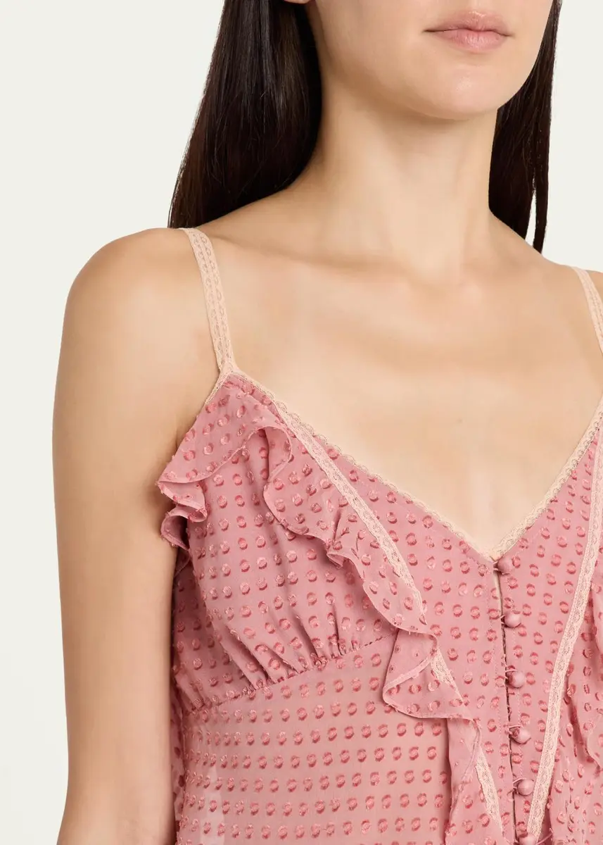 LoveShackFancy Temperance Fil Coupe Lace-Trim Ruffled Cami | Thumbnail 5 LoveShackFancy Temperance Fil Coupe Lace-Trim Ruffled Cami | Thumbnail 5