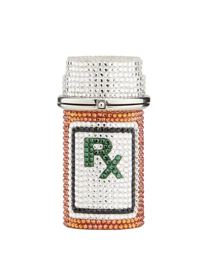 Judith Leiber Couture Prescription Bottle RX Crystal Pillbox | Image 1 Judith Leiber Couture Prescription Bottle RX Crystal Pillbox | Image 1