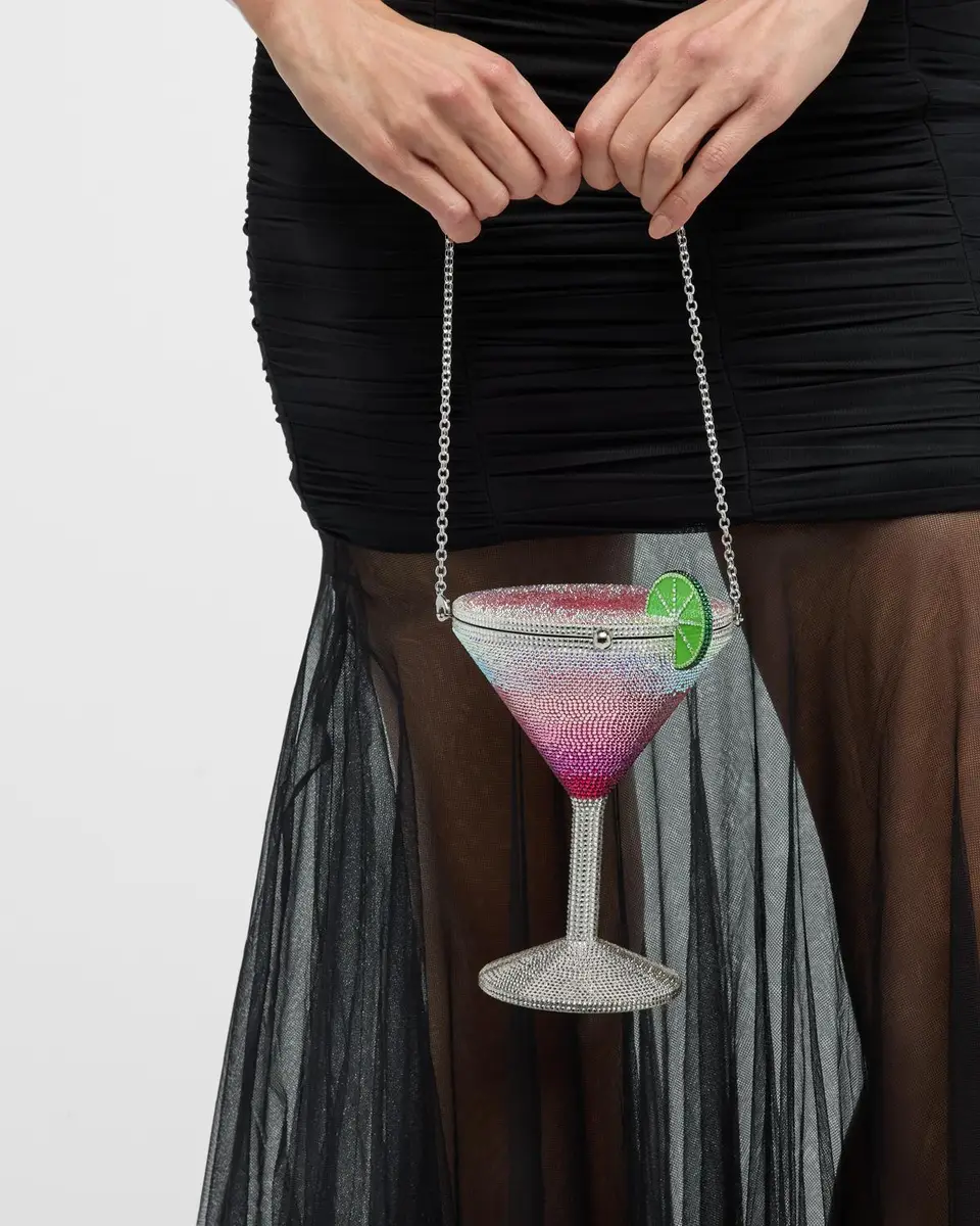 Judith Leiber Couture Martini Cosmopolitan Crystal Clutch Minaudiere | Thumbnail 4