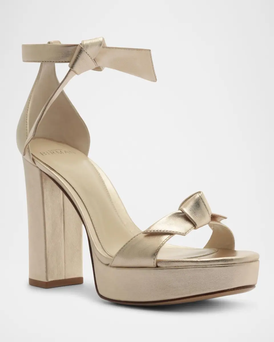 Alexandre Birman Mabeleh Metallic Leather Platform Sandals | Thumbnail 2 Alexandre Birman Mabeleh Metallic Leather Platform Sandals | Thumbnail 2
