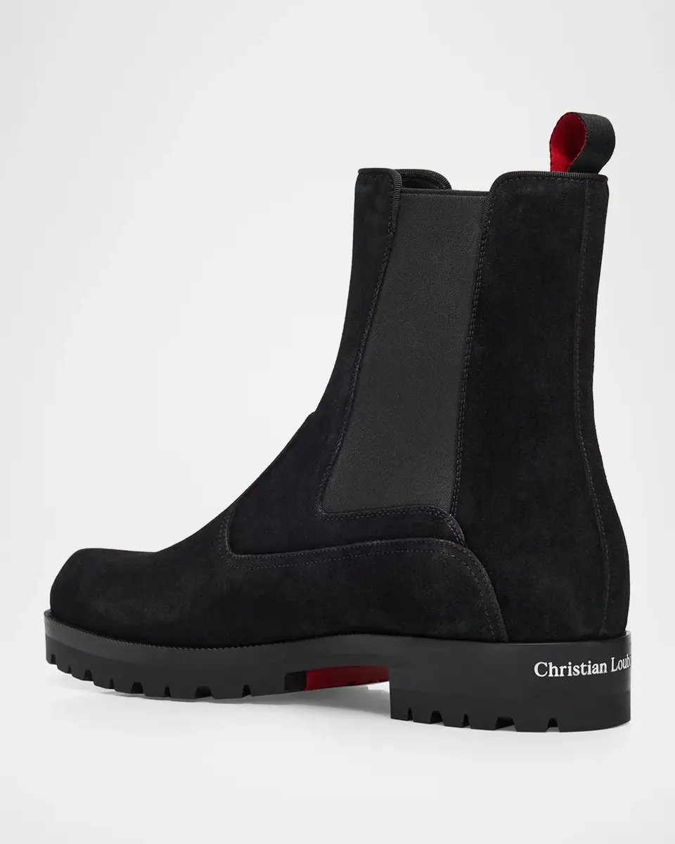 Christian Louboutin Men's Cavernos Leather Chelsea Boots | Thumbnail 2 Christian Louboutin Men's Cavernos Leather Chelsea Boots | Thumbnail 2