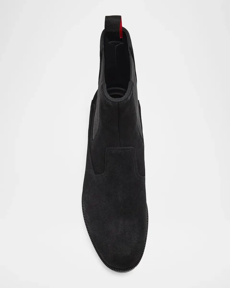 Christian Louboutin Men's Cavernos Leather Chelsea Boots | Thumbnail 4 Christian Louboutin Men's Cavernos Leather Chelsea Boots | Thumbnail 4