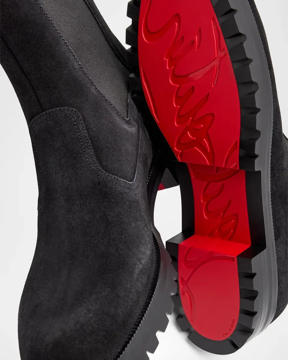 Christian Louboutin Men's Cavernos Leather Chelsea Boots | Thumbnail 5 Christian Louboutin Men's Cavernos Leather Chelsea Boots | Thumbnail 5