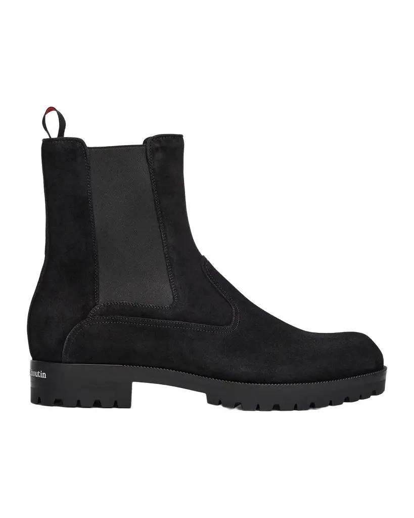 Christian Louboutin Men's Cavernos Leather Chelsea Boots