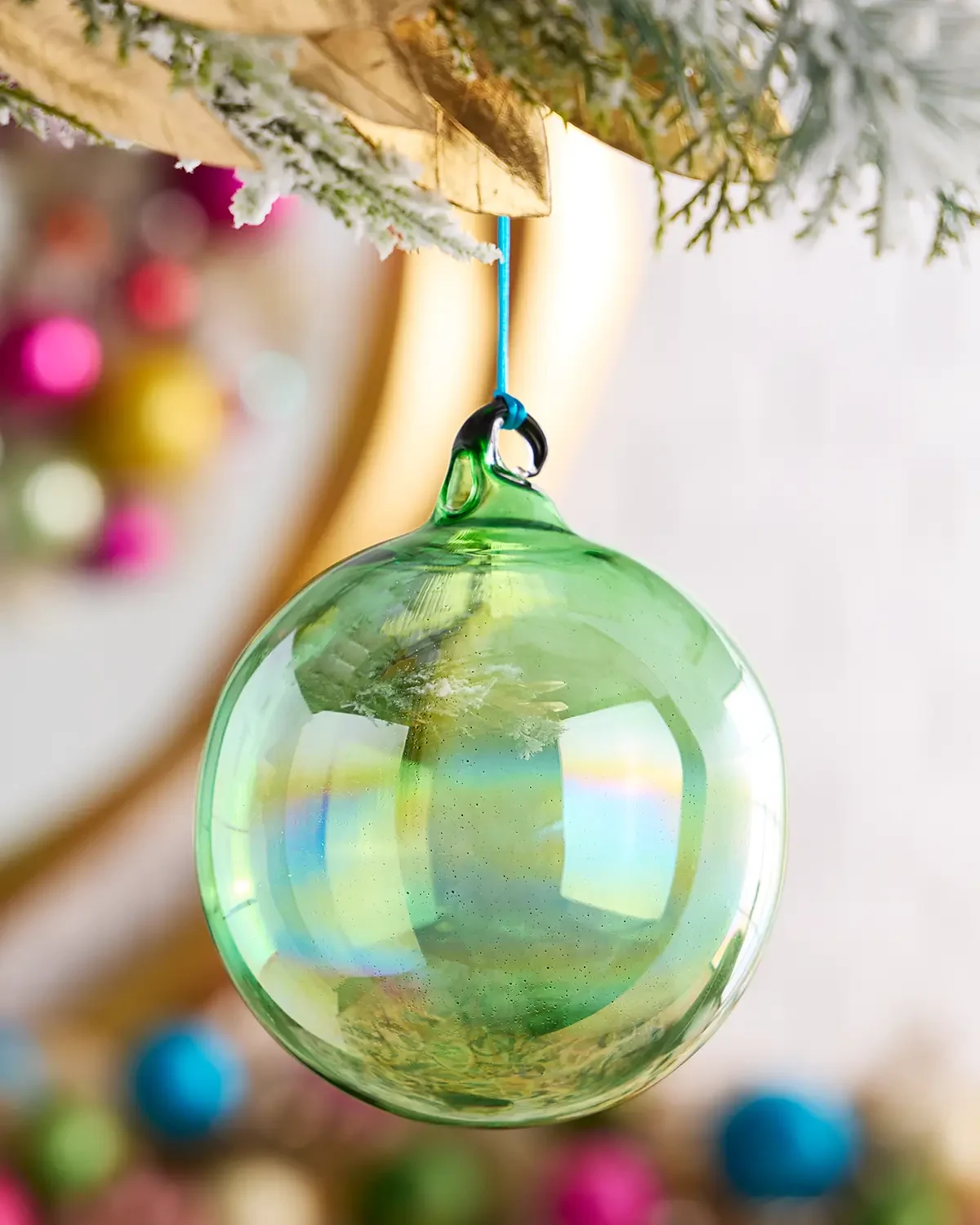 Winward Home x Jim Marvin 5.9" Bottle Glass Ball Christmas Ornament