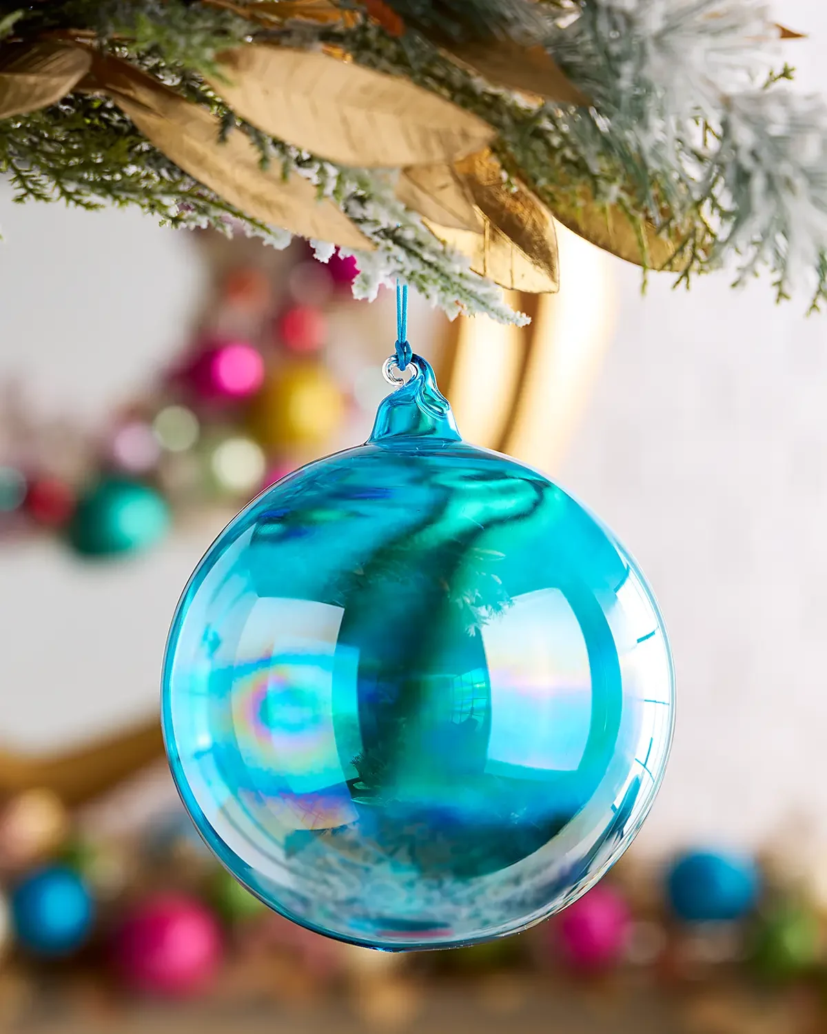 Winward Home x Jim Marvin 5.9" Bottle Glass Ball Christmas Ornament