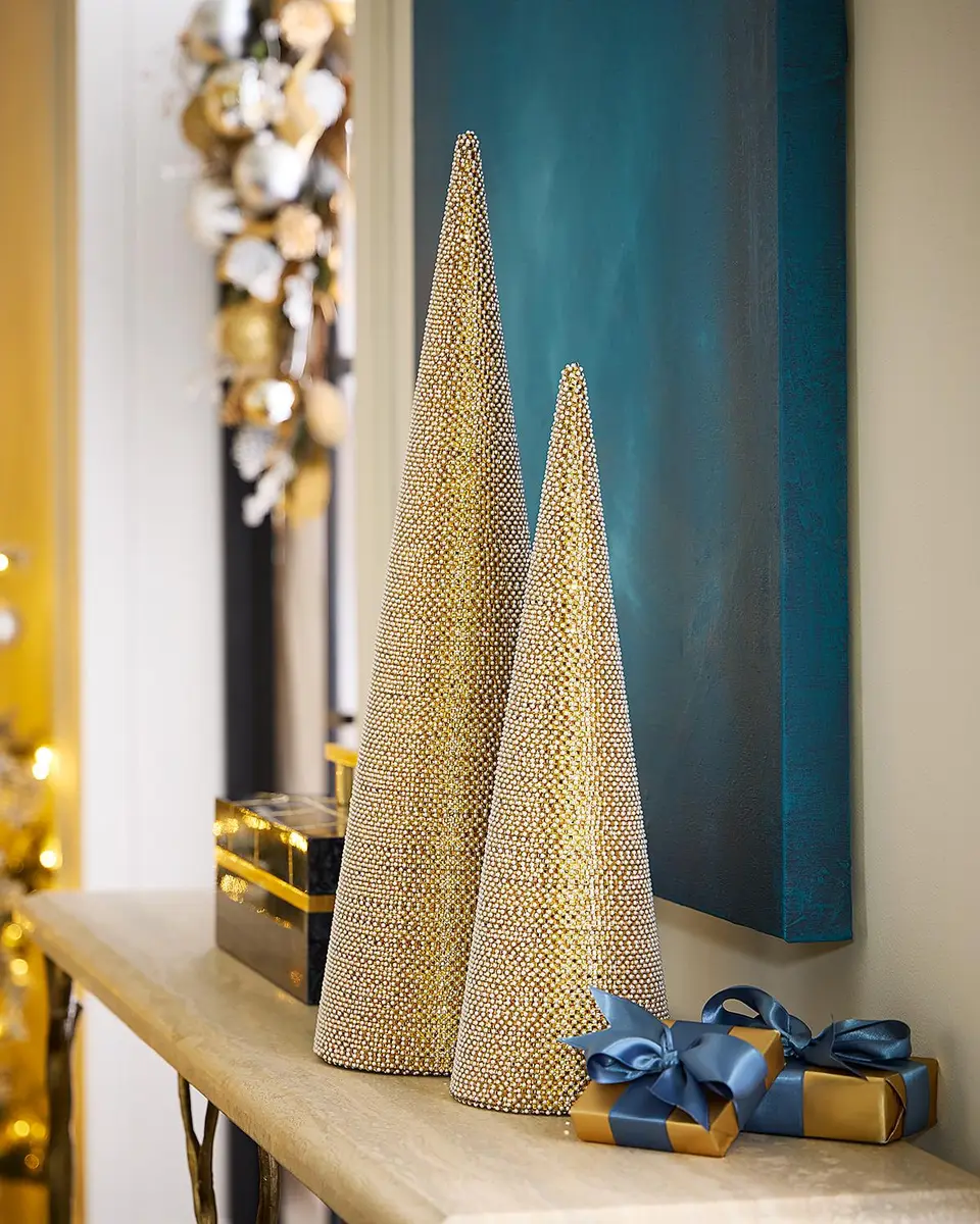 Winward Home x Jim Marvin 24" Pearly Cone Tabletop Christmas Tree | Thumbnail 2 Winward Home x Jim Marvin 24" Pearly Cone Tabletop Christmas Tree | Thumbnail 2
