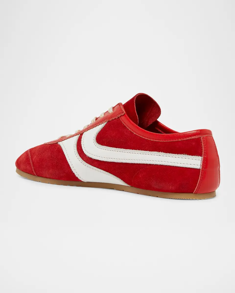 Dries Van Noten Men's Mosaicon T-Toe Suede Low-Top Sneakers | Thumbnail 4 Dries Van Noten Men's Mosaicon T-Toe Suede Low-Top Sneakers | Thumbnail 4