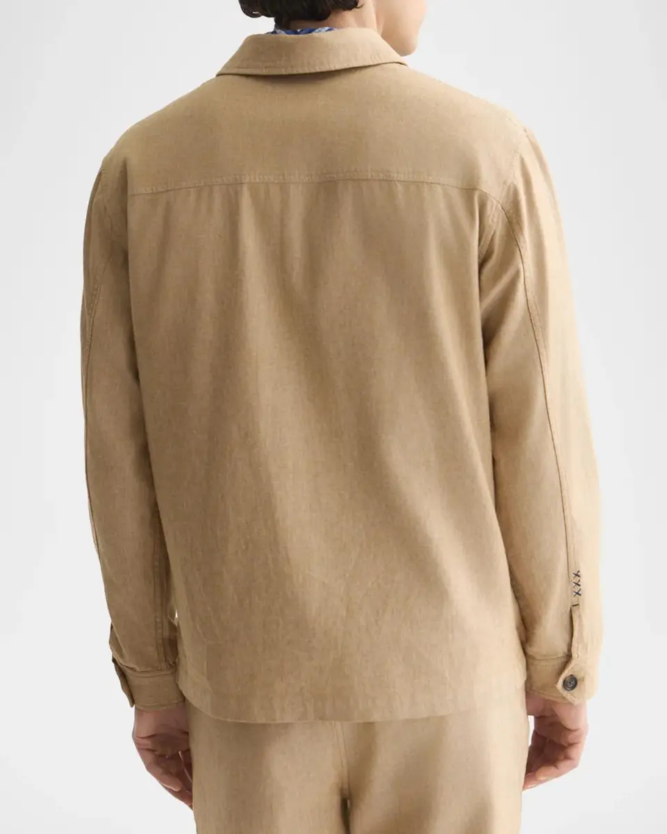 Scotch & Soda Men's Cotton and Linen Shirt Jacket | Thumbnail 3 Scotch & Soda Men's Cotton and Linen Shirt Jacket | Thumbnail 3