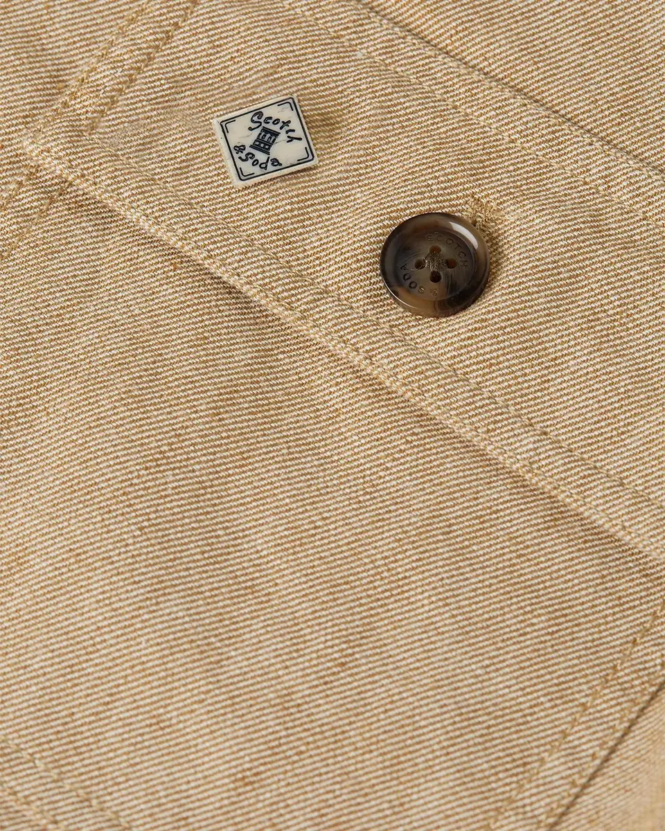 Scotch & Soda Men's Cotton and Linen Shirt Jacket | Thumbnail 6 Scotch & Soda Men's Cotton and Linen Shirt Jacket | Thumbnail 6
