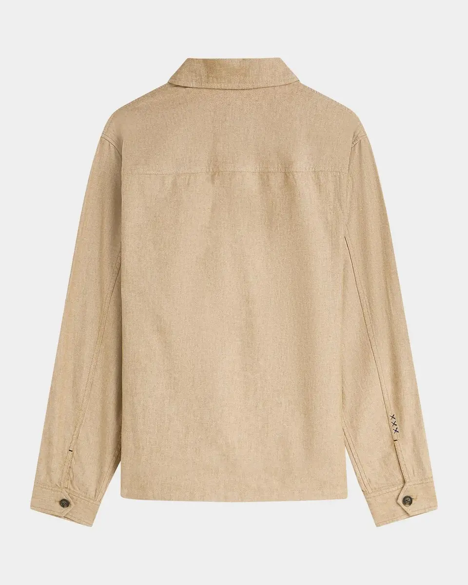 Scotch & Soda Men's Cotton and Linen Shirt Jacket | Thumbnail 7 Scotch & Soda Men's Cotton and Linen Shirt Jacket | Thumbnail 7