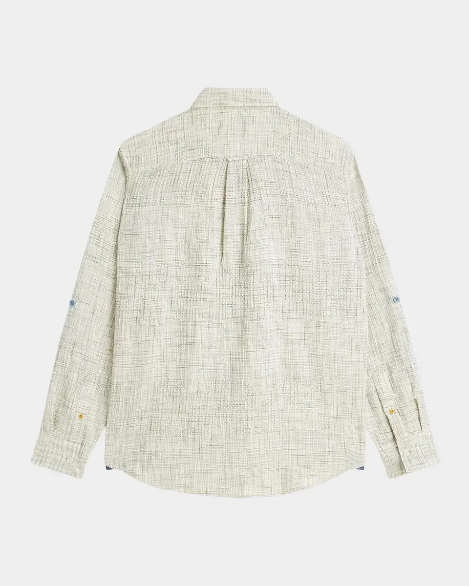 Scotch & Soda Men's Melange Waffle Classic Fit Button-Front Shirt | Thumbnail 7 Scotch & Soda Men's Melange Waffle Classic Fit Button-Front Shirt | Thumbnail 7