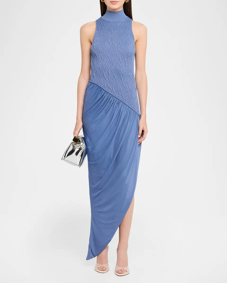 Et Ochs Sofia Mock-Neck Combo Knit Maxi Dress | Thumbnail 2