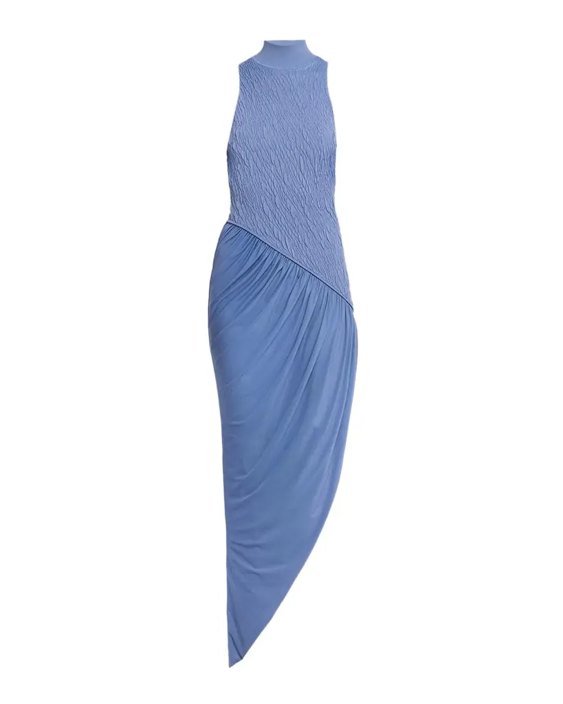 Et Ochs Sofia Mock-Neck Combo Knit Maxi Dress