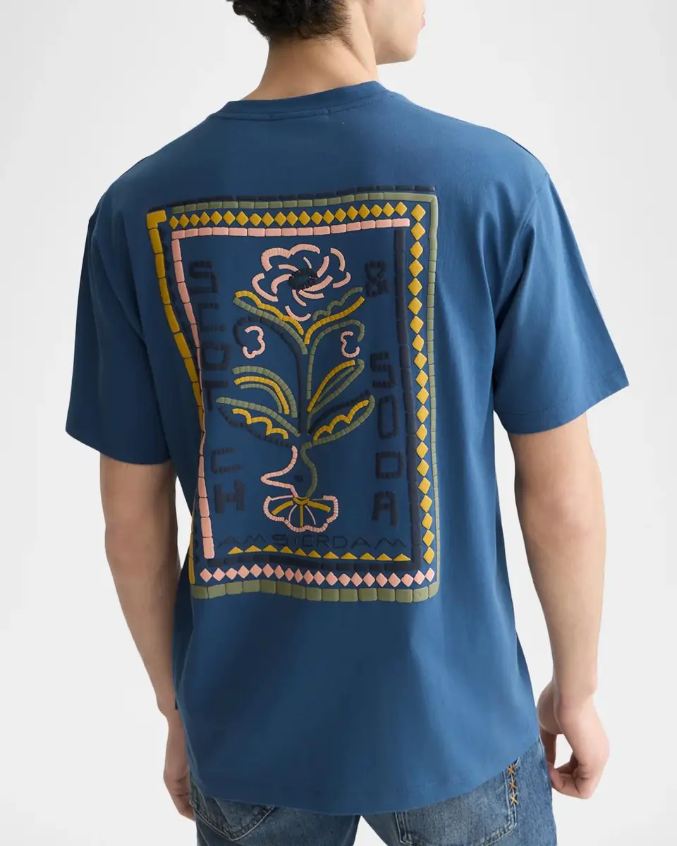 Scotch & Soda Men's Relaxed-Fit Logo Artwork T-Shirt | Thumbnail 3 Scotch & Soda Men's Relaxed-Fit Logo Artwork T-Shirt | Thumbnail 3