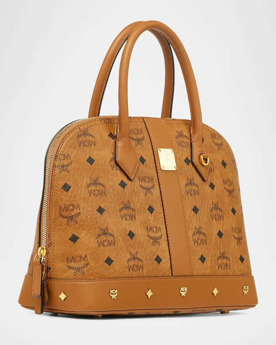 MCM Aren Visetos Stud-Trim Medium Tote Bag | Thumbnail 2 MCM Aren Visetos Stud-Trim Medium Tote Bag | Thumbnail 2