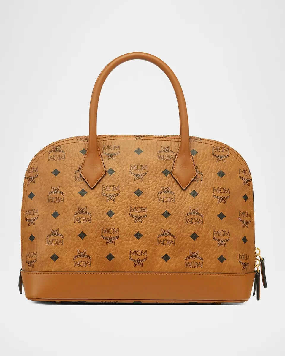 MCM Aren Visetos Stud-Trim Medium Tote Bag | Thumbnail 4 MCM Aren Visetos Stud-Trim Medium Tote Bag | Thumbnail 4