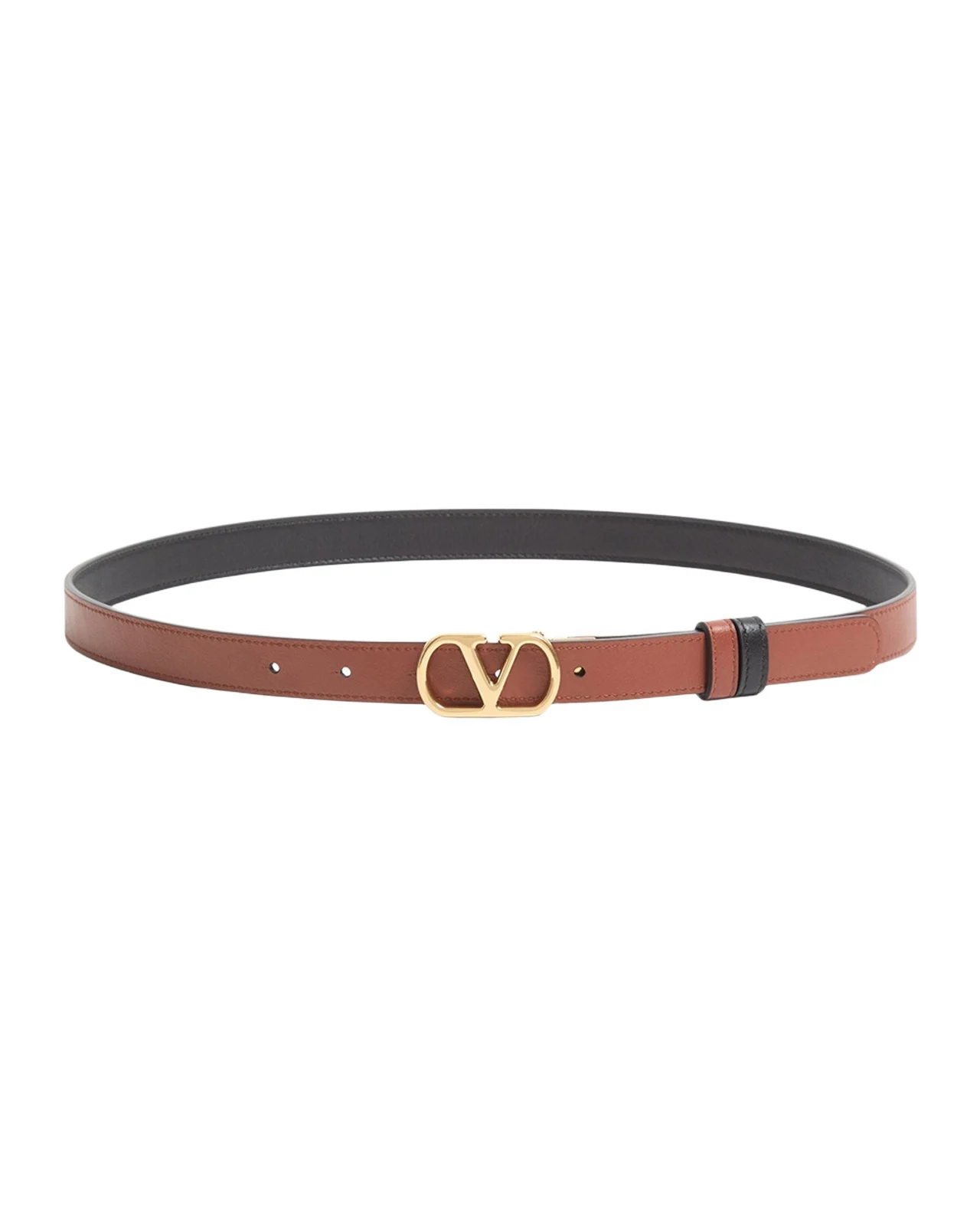 VLogo Signature Reversible Shiny Calfskin Belt 20MM
