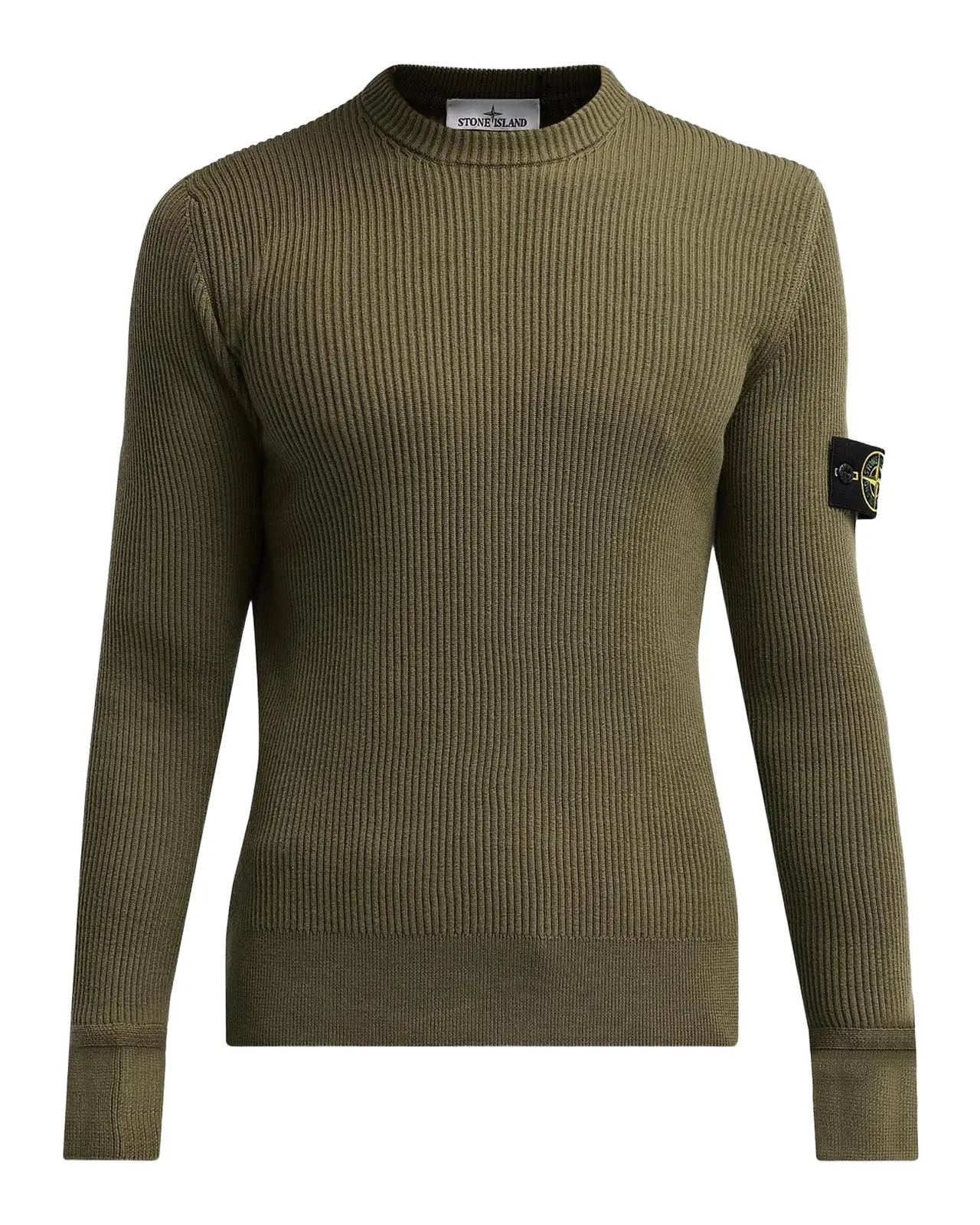 Stone Island Men's Wool Rib-Knit Crewneck Sweater