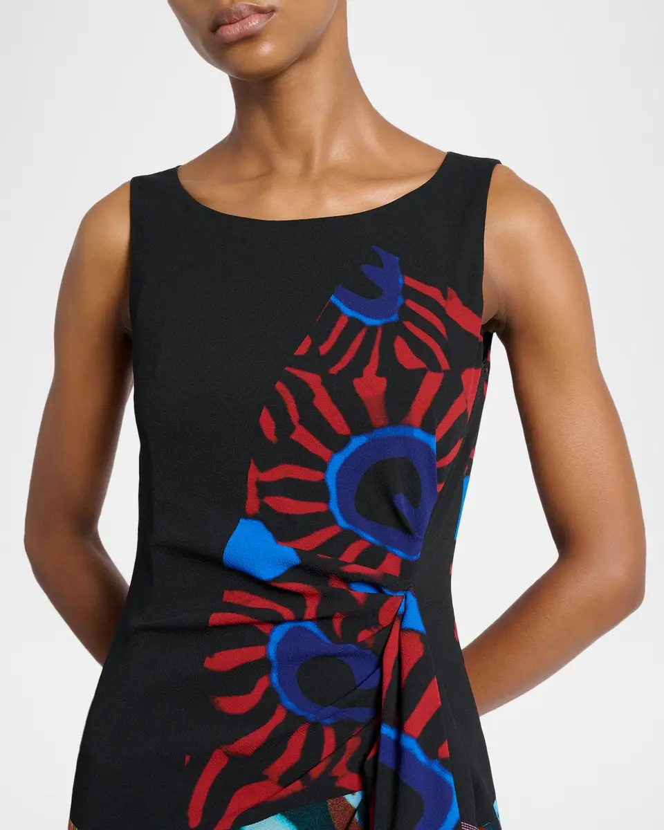 Dries Van Noten Dropps Patchwork Ruffle Sleeveless Midi Dress | Thumbnail 5 Dries Van Noten Dropps Patchwork Ruffle Sleeveless Midi Dress | Thumbnail 5