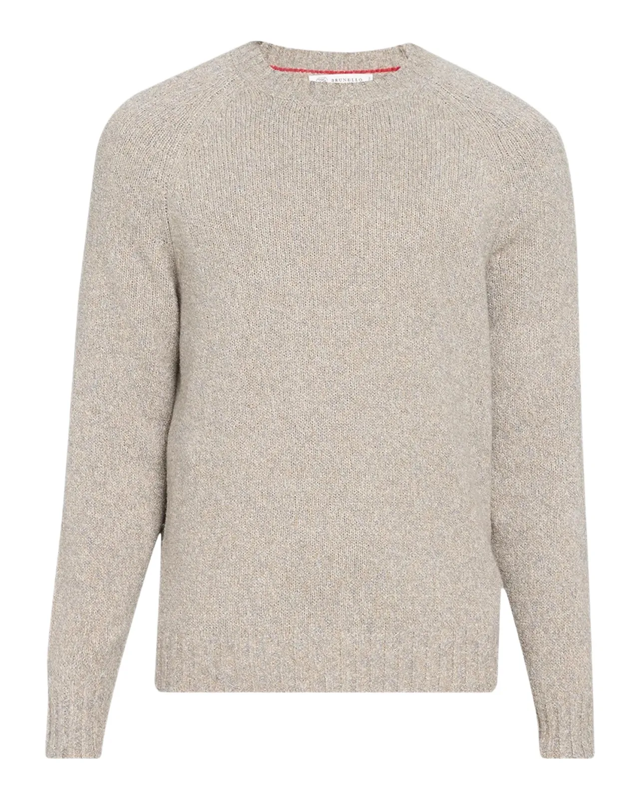 Brunello Cucinelli Men's Wool, Silk and Cashmere Donegal Crewneck Sweater