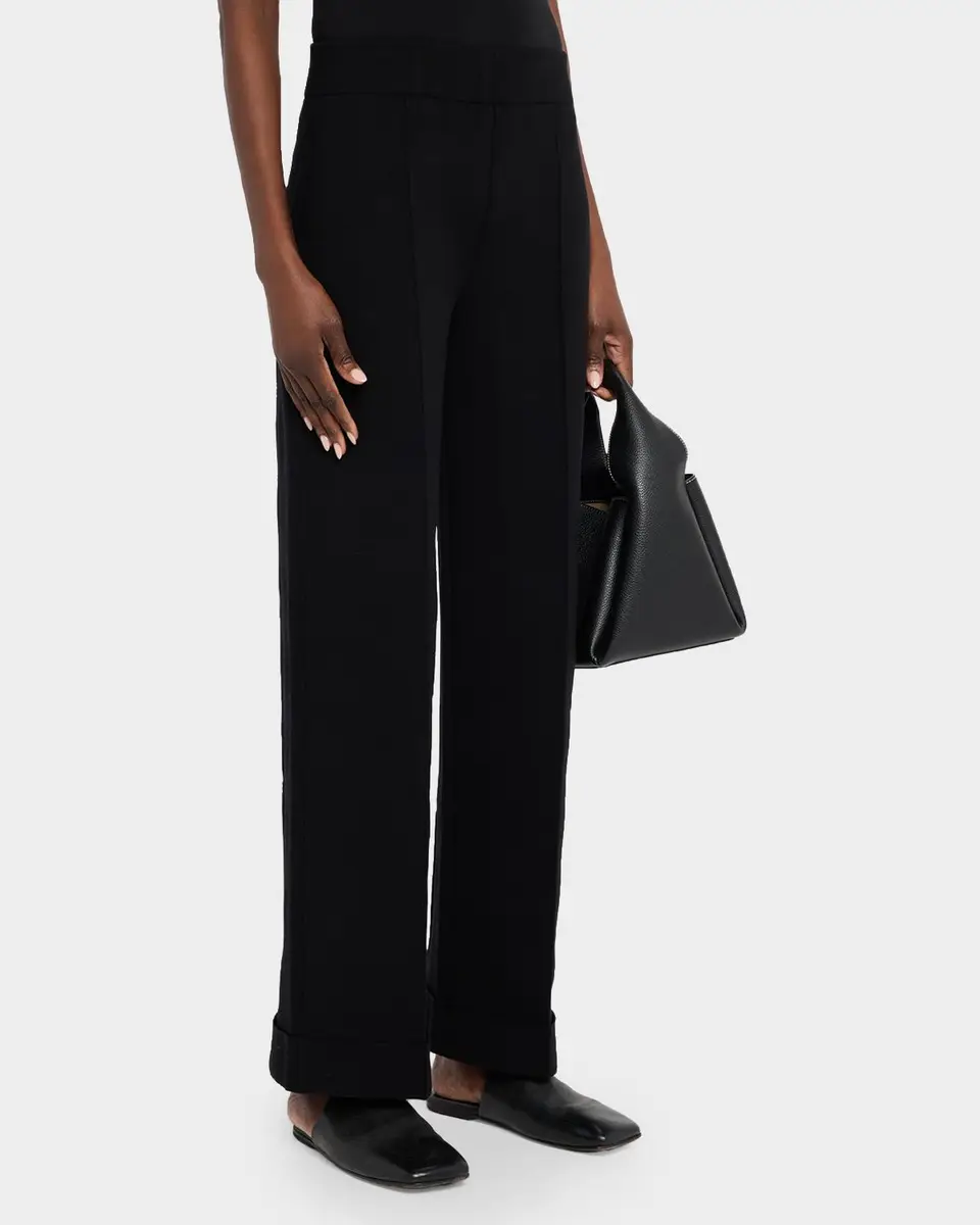 Lafayette 148 New York Thomas Cuffed Pintuck Straight-Leg Pants | Thumbnail 4