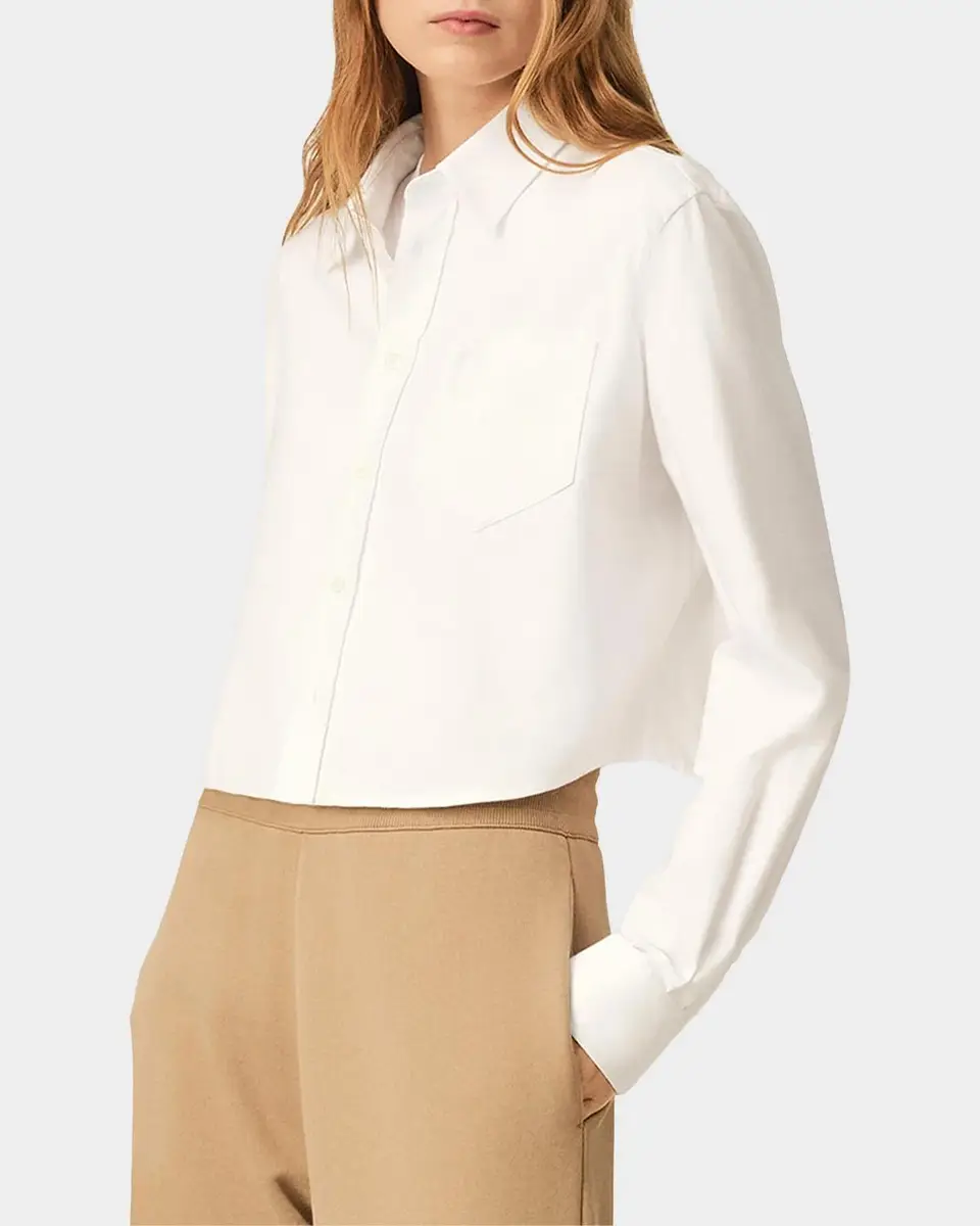AMI PARIS Embossed Ami De Coeur Cotton Shirt | Thumbnail 6 AMI PARIS Embossed Ami De Coeur Cotton Shirt | Thumbnail 6