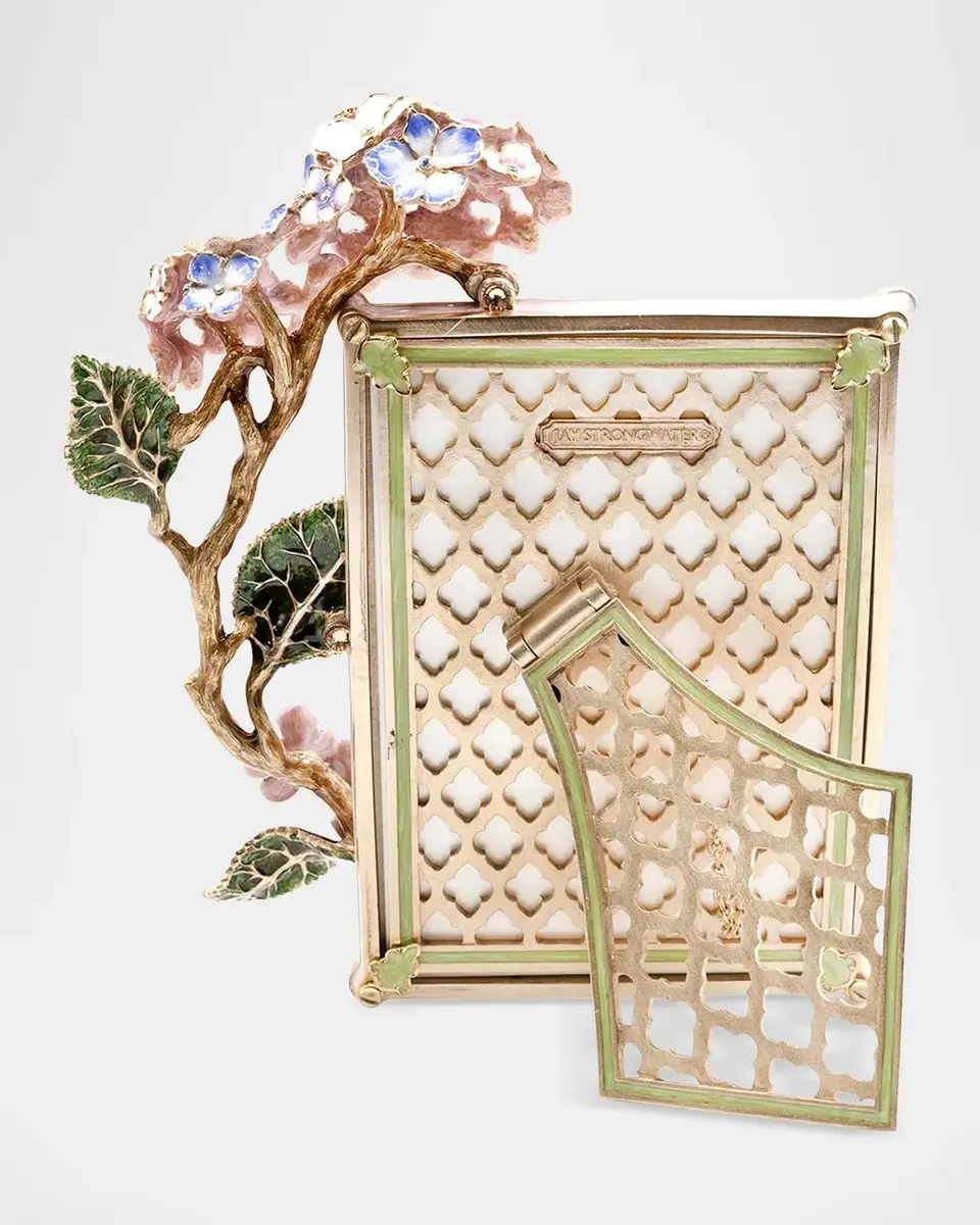 Jay Strongwater Gail Hydrangea 9.5" x 8" Frame | Thumbnail 2 Jay Strongwater Gail Hydrangea 9.5" x 8" Frame | Thumbnail 2