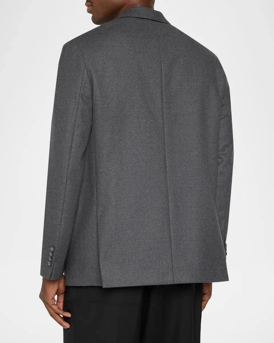 OFFICINE GÉNÉRALE Men's Wool Double-Breasted Sport Coat | Thumbnail 3 OFFICINE GÉNÉRALE Men's Wool Double-Breasted Sport Coat | Thumbnail 3