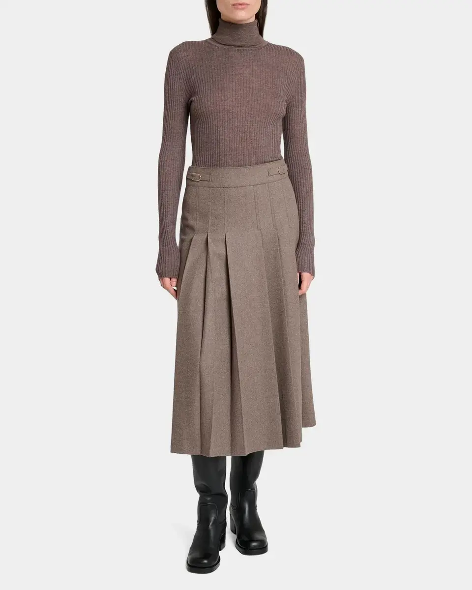 Gabriela Hearst Peppe Turtleneck Cashmere Rib Top | Thumbnail 2 Gabriela Hearst Peppe Turtleneck Cashmere Rib Top | Thumbnail 2