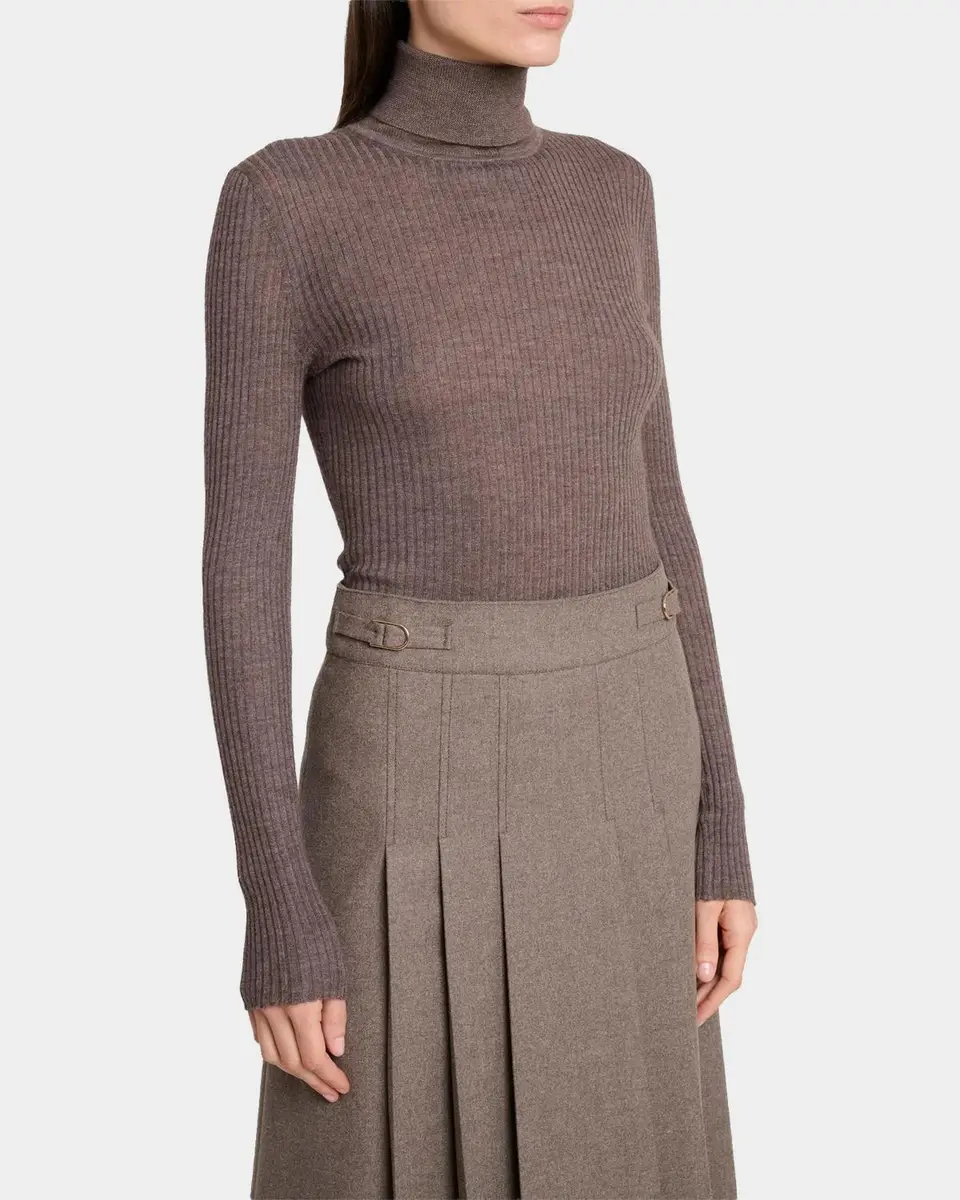Gabriela Hearst Peppe Turtleneck Cashmere Rib Top | Thumbnail 4 Gabriela Hearst Peppe Turtleneck Cashmere Rib Top | Thumbnail 4