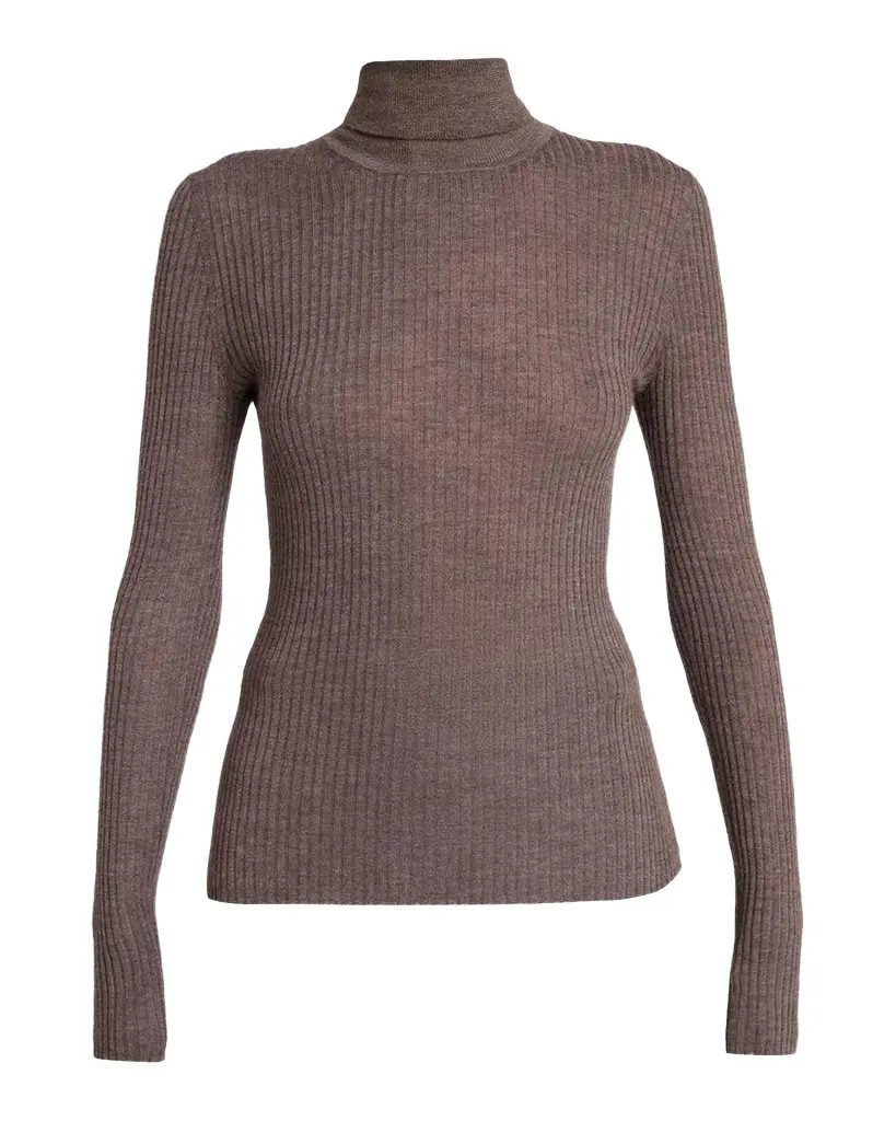 Gabriela Hearst Peppe Turtleneck Cashmere Rib Top | Image 1 Gabriela Hearst Peppe Turtleneck Cashmere Rib Top | Image 1