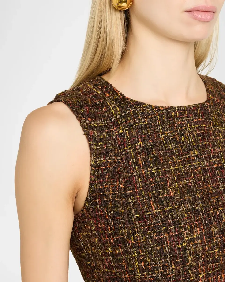 Proenza Schouler Beatrix Sleeveless Tweed Midi Dress | Thumbnail 5 Proenza Schouler Beatrix Sleeveless Tweed Midi Dress | Thumbnail 5