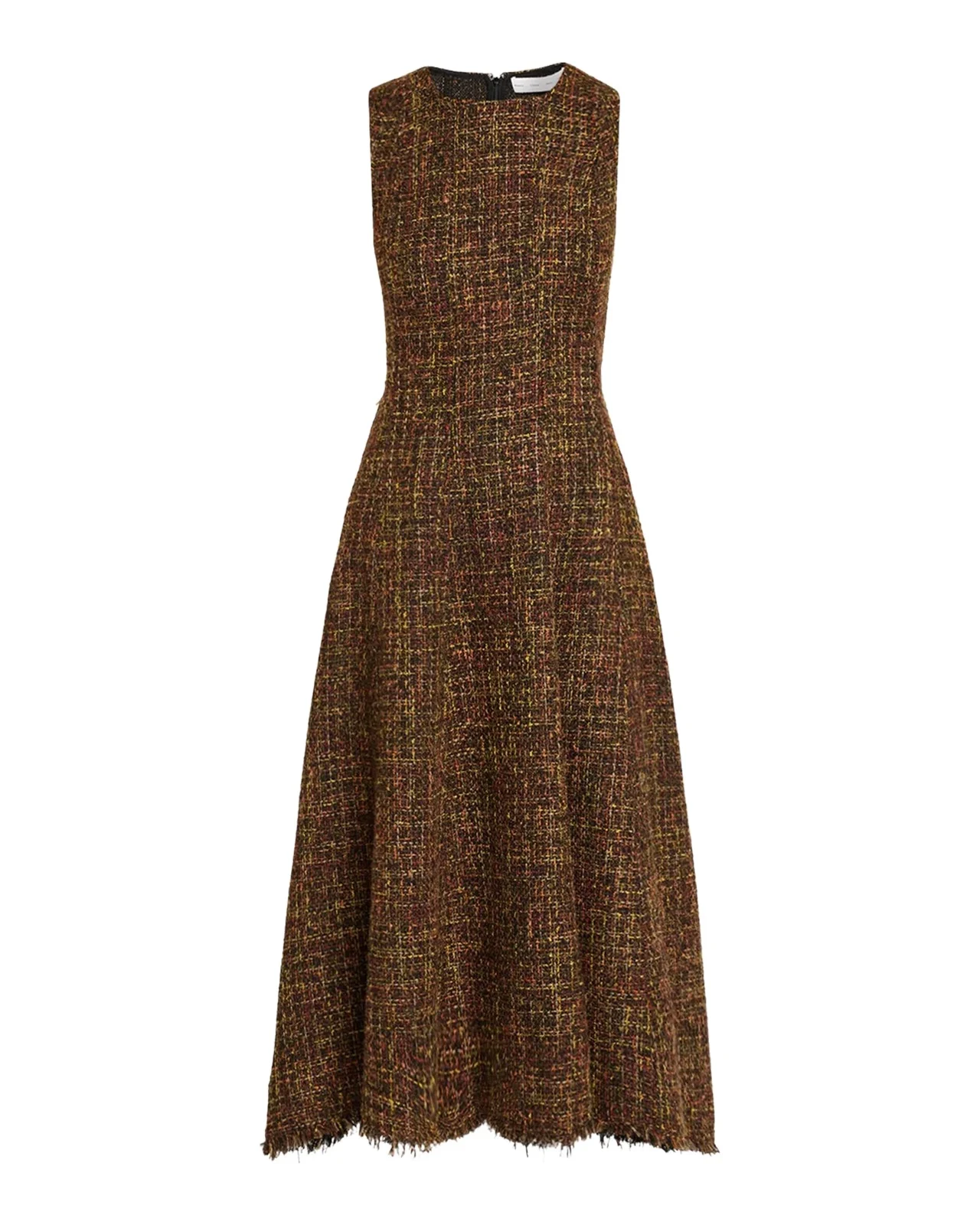 Proenza Schouler Beatrix Sleeveless Tweed Midi Dress