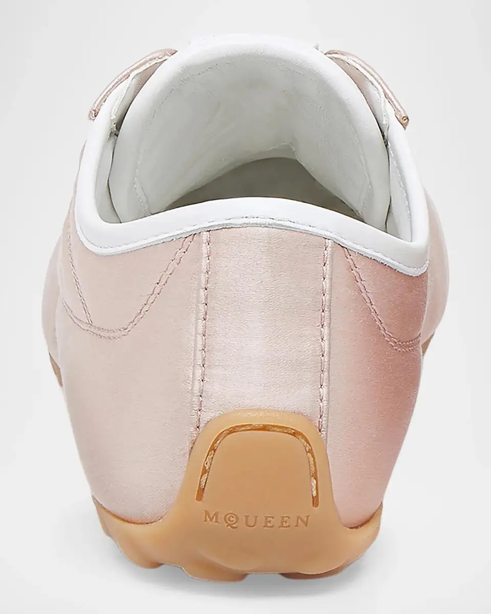 Alexander McQueen Boxe Satin Low-Top Sneakers | Thumbnail 2