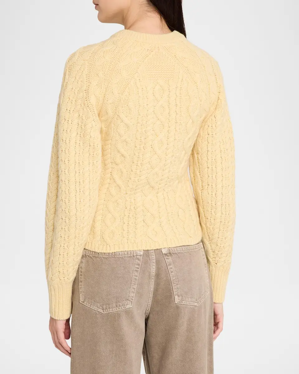 Guest In Residence Sculpted Cashmere-Wool Cable-Knit Cardigan | Thumbnail 3 Guest In Residence Sculpted Cashmere-Wool Cable-Knit Cardigan | Thumbnail 3